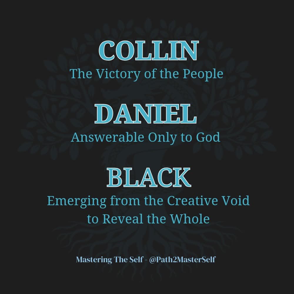 Path2MasterSelf's tweet image. I never gave much thought to my Full Name—until I realized it’s not just Who I Am. It’s Why I’m Here.

𝐍𝐚𝐦𝐞𝐬 𝐇𝐚𝐯𝐞 𝐏𝐨𝐰𝐞𝐫.

Some Names, are Labels.
Others, are Assignments Written into your Skin.

𝐂𝐨𝐥𝐥𝐢𝐧 — 𝑻𝒉𝒆 𝑽𝒊𝒄𝒕𝒐𝒓𝒚 𝒐𝒇 𝒕𝒉𝒆 𝑷𝒆𝒐𝒑𝒍𝒆
The one…