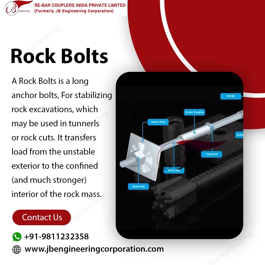 JbRebar's tweet photo. . Jb Engineers are the largest manufacturers, suppliers and exporters of all types of Rock Bolts in India.
Visit Here:- https://t.co/ddrBnU8JNQ
#BearingPlate #roofing #HexagonalNut #constructionequipment #construction #heavyequipment #excavator #HollowAnchorRod #DrillBit https://t.co/8ESC9OgF0J