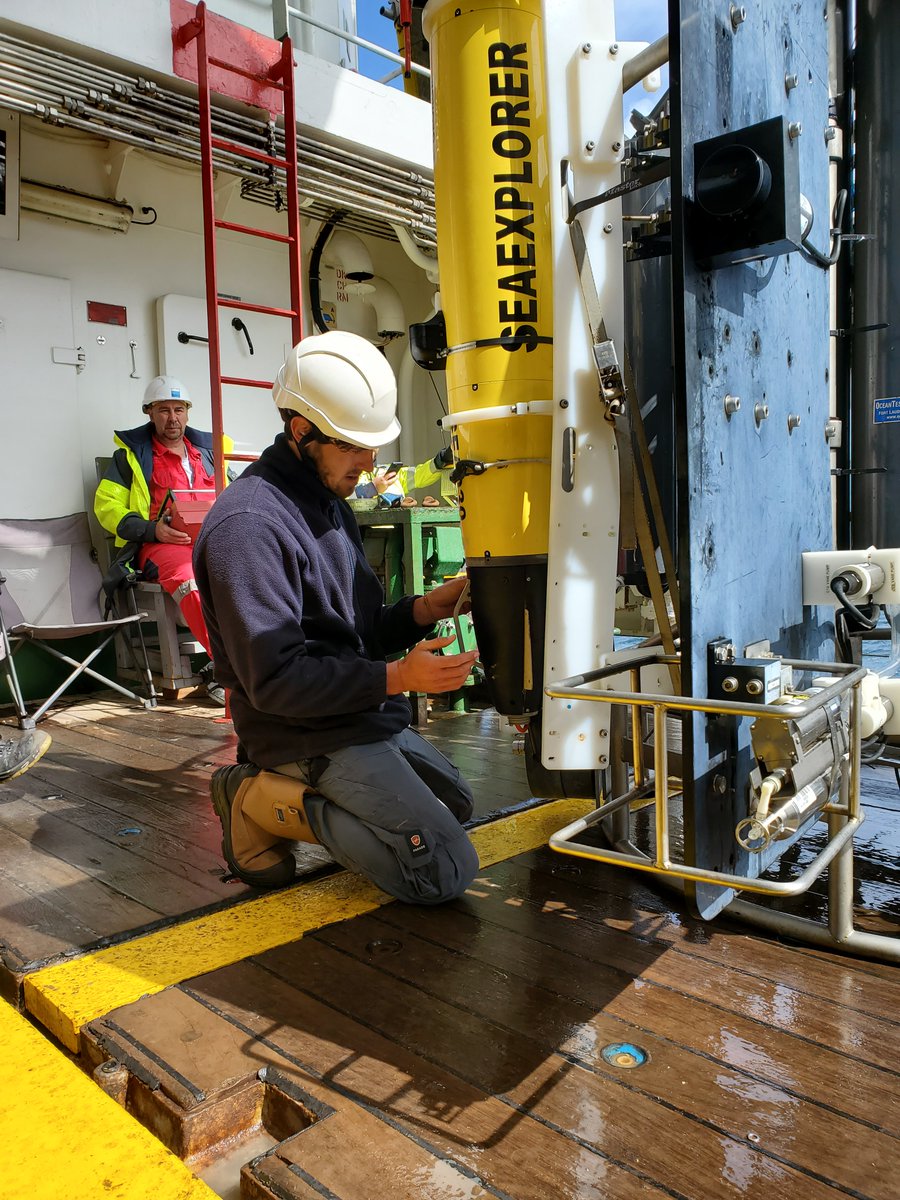 GeorgeEUproject's tweet image. News from the Northeast Atlantic🌊Two #SEAEXPLORER gliders, fitted with new TA and pH sensors developed in GEORGE, have been profiling the water to 1000 m for the past 11 days. Data are being validated against ship and mooring sensors. Recovery planned for tomorrow, 17 June🚢👏