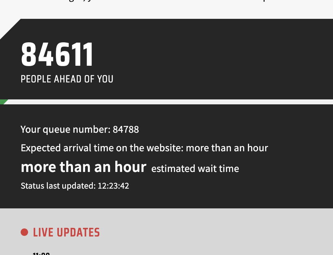 You're telling me that less than 200 people have moved out of the queue in 25 minutes <a href="/NFL/">NFL</a> <a href="/Ticketmaster/">Ticketmaster</a> ?? Bollocks, proper bollocks. You have screwed up yet another international game.