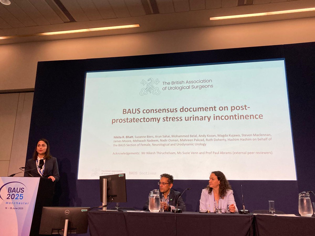 Jon Barclay (@jon_barclay) on Twitter photo Current Newcastle FRU fellow <a href="/NikitaB0709/">Nikita Bhatt</a> presenting BAUS consensus document on post-prostatectomy incontinence <a href="/NE_Urol/">North of England Urology Society</a> <a href="/NewcastleUrolo1/">Newcastle Urology</a> #BAUS2025 #FRU Current Newcastle FRU fellow <a href="/NikitaB0709/">Nikita Bhatt</a> presenting BAUS consensus document on post-prostatectomy incontinence <a href="/NE_Urol/">North of England Urology Society</a> <a href="/NewcastleUrolo1/">Newcastle Urology</a> #BAUS2025 #FRU
