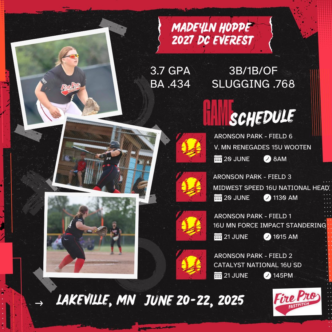 MaddieHoppe2027's tweet photo. Next stop… Lakevill MN for the S+C Showcase
Check out our schedule!
Looking forward to the ☀️and 🥎! Let’s Go!
#prepsoftball
#ExtraInningSB
#SBRRetweets
#softballdown
#SoftballRecruit
#UltraPreps #FGS_Softball
#softball_dugout #TopPreps
#Softball_home #BallGirlSports
#Softbsll_Alley
#SCSUHUSKIES_SB
#winonastatesb
#badgersoftball
#badgerhealy
#UWECsoftball