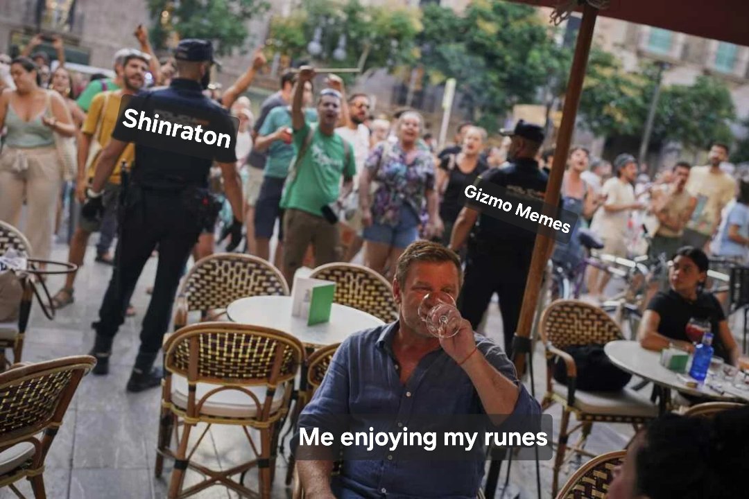 How it feels enjoying runes lately.