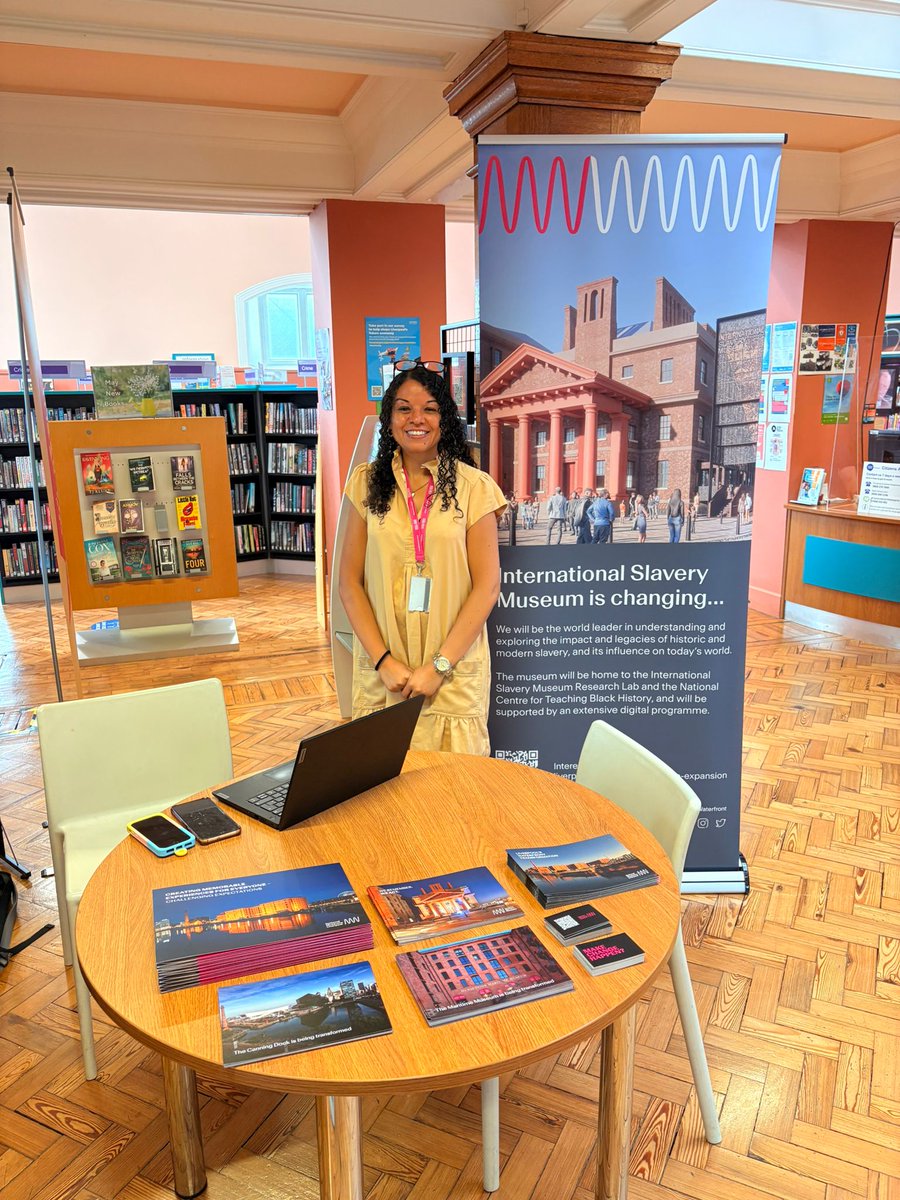 📣 Come meet Nasra Elliot from National Museums Liverpool at Toxteth Library today!

Nazra is here all day to share info and answer your questions about the Waterfront Transformation Project.

Don’t miss this chance to learn more and get involved! 🌊🏛️