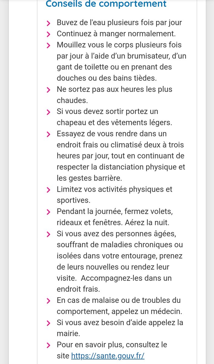 On se dirige doucement mais sûrement vers un épisode intense de coup de chaleur pour la fin de semaine.

🥵⚠️🌡️

Voici les dangers et comportements à tenir sur le site de <a href="/meteofrance/">Météo-France</a>