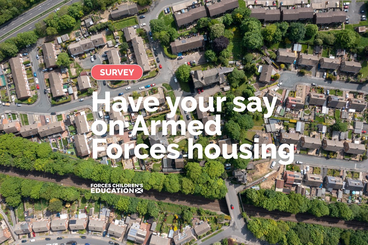 Forces Children's Education (@forceschildren) on Twitter photo Share your views on Military housing. 🏠 💬
⏰ But there is no time to waste – the survey closes on 22 June 2025. ⏳
👉 Find out more on the questionnaire – which is being run by <a href="/The_AFF/">AFF</a>, with the <a href="/The_NFF/">Naval Families Federation</a> and <a href="/RAF_FF/">RAF Families Federation</a> – at forceschildrenseducation.org.uk/have-your-say-… Share your views on Military housing. 🏠 💬
⏰ But there is no time to waste – the survey closes on 22 June 2025. ⏳
👉 Find out more on the questionnaire – which is being run by <a href="/The_AFF/">AFF</a>, with the <a href="/The_NFF/">Naval Families Federation</a> and <a href="/RAF_FF/">RAF Families Federation</a> – at forceschildrenseducation.org.uk/have-your-say-…