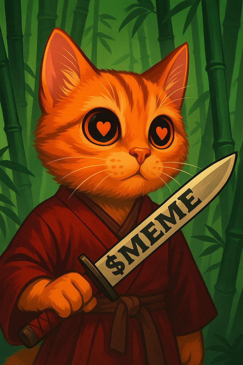 He’s not just a cat. He’s a samurai of the chain. 🐾⚔️
Guarding liquidity with honour. $MEME