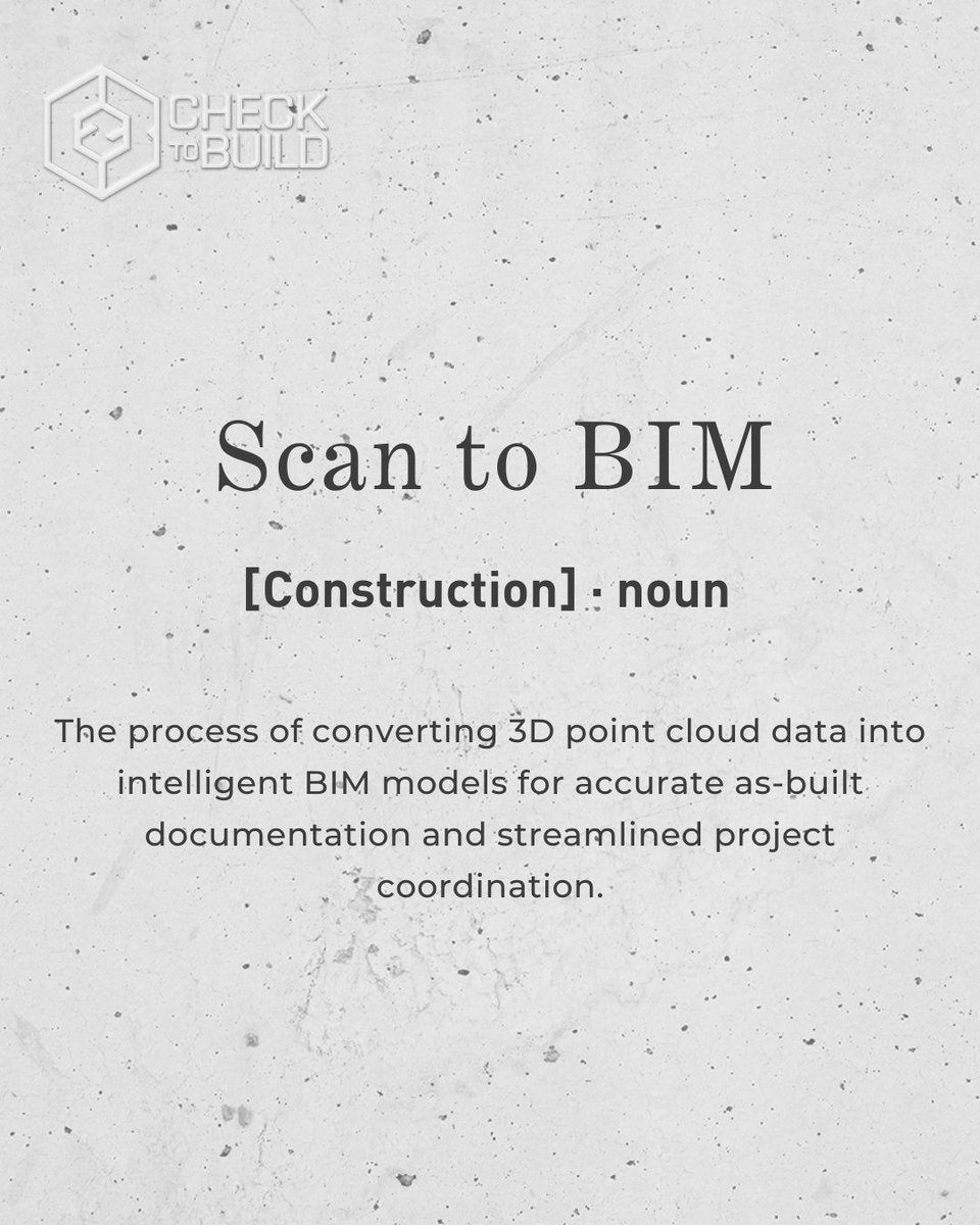 What if you could turn your construction site into a fully intelligent #3Dmodel in just a few steps? 🏗️
With Scan to #BIM, that’s exactly what you can do. 

At CHECKTOBUILD, we make this process fast, automated, and accessible
📌 Discover how 👉 checktobuild.com/c2bplatform/re…