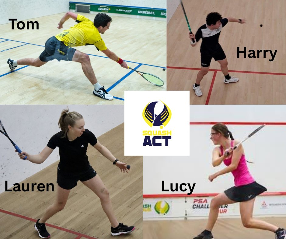 SquashACT's tweet image. Meet the ACT Senior Representative Team who will be competing in the 2025 Australian National Championships at PCYC Redcliffe QLD. Individual event (Go Harry!) from 19-22 June; teams event (Go Team ACT!) from 23-24 June. Follow along with all the action at squashaus.com.au/games