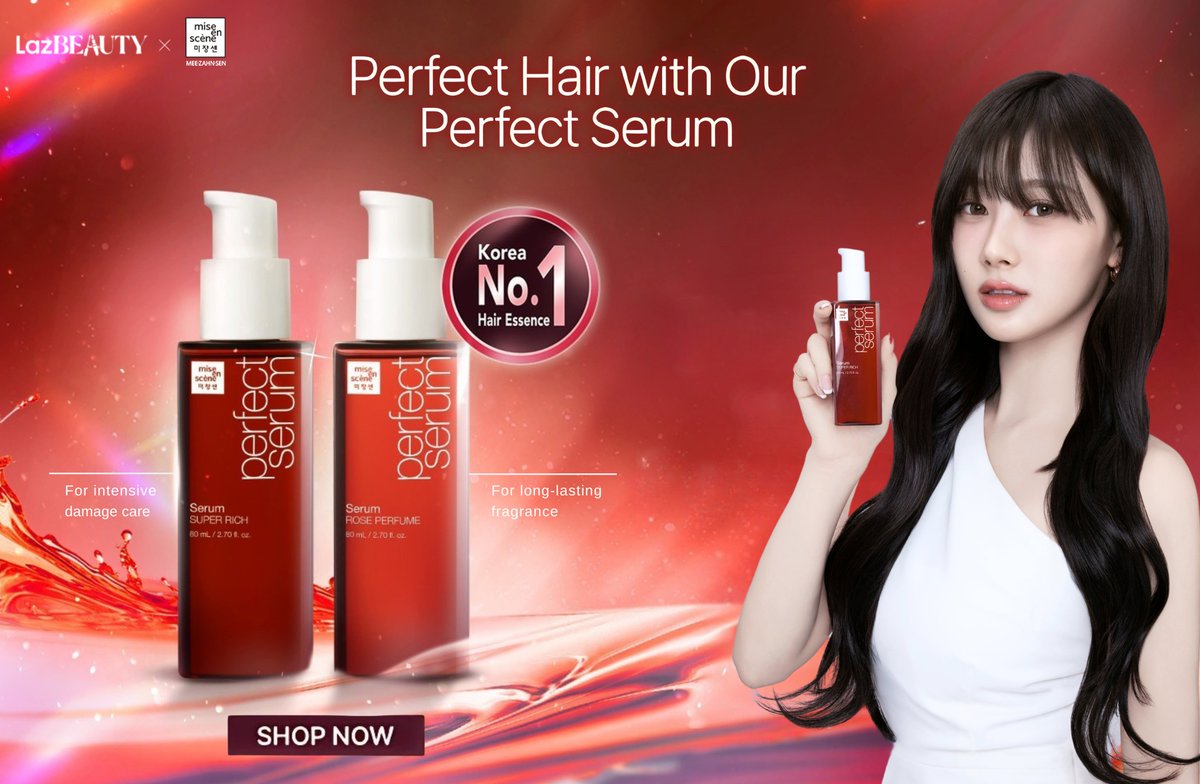 miseensceneph's tweet photo. Perfect hair for perfect days ahead 💗
Score exclusive bundles featuring our well-loved Perfect Serum Super Rich!

Shop now!
💙 Lazada: https://t.co/krXnYDN2oU

#miseenscene #miseensceneph #miseenscenexaespa #aespa  #No1HairBrandInKorea #No1KoreaHairBrand #perfectmakesperfect  #perfectsoftnessforperfecthair  #nomorebadhairdays #hair #haircare #hairstyles #hairgoals #haircaregoals #beauty #hairtransformation #instahair #hairtreatment #hairfashion #fashion #style #hairideas #hairoftheday #PerfectMakesPerfect #PerfectSerumOriginal #perfectserum #hairserum #perfectserumroseperfume  #perfectserumsuperrich #roseperfume #superrich #perfectmakesperfect #findyourperfect #imperfect  #7xNaturalOils #arganoil #argan #camelliaoil #marulaoil #oliveoil #jojoba #coconutoil #coconut #apricotoil #GISELLE  #NINGNING #lazbeauty #lazada #lazadafinds #lazadaph
