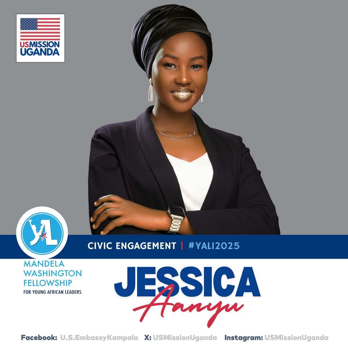 U.S. Mission Uganda (@usmissionuganda) on Twitter photo Introducing our 2025 🇺🇬 Mandela Washington Fellows!
Jessica Sheillah Aanyu (<a href="/Jessica_Aanyu/">Jessica Sheillah Aanyu</a>) is a youth mentor and CEO of Miss Tourism TESO, a regional initiative empowering young people through leadership development, culture, and pageantry. She is also the co-founder of Trees Introducing our 2025 🇺🇬 Mandela Washington Fellows!
Jessica Sheillah Aanyu (<a href="/Jessica_Aanyu/">Jessica Sheillah Aanyu</a>) is a youth mentor and CEO of Miss Tourism TESO, a regional initiative empowering young people through leadership development, culture, and pageantry. She is also the co-founder of Trees