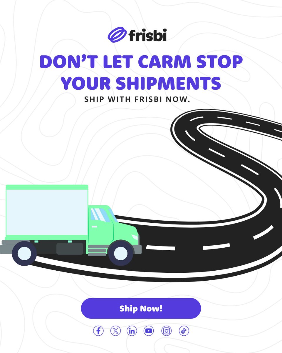 frisbi_global's tweet image. New CARM rules causing delays? Frisbi ensures smooth, on-time delivery to Amazon, Walmart &amp;amp; more. Let’s fix your cross-border shipping today. #Frisbi #CARMCompliance #ShippingSolutions #CrossBorderShipping
