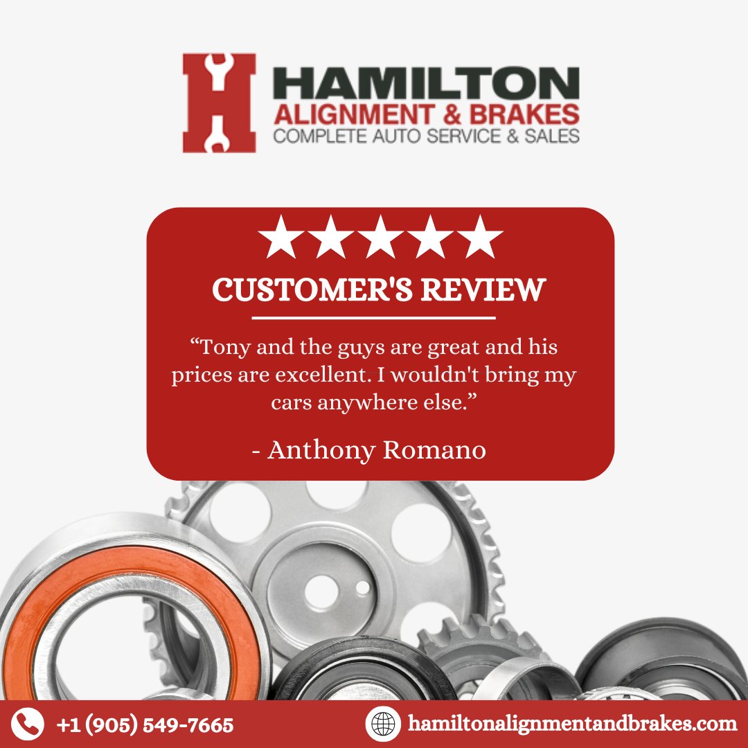 At HABAUTO, trust isn't just earned—it's built, every day. Tony and the team are known for their expert service. As one happy customer Anthony Romano put it, “Tony and the guys are great and his prices are excellent. I wouldn't bring my cars anywhere else.”
📞(905) 549-7665