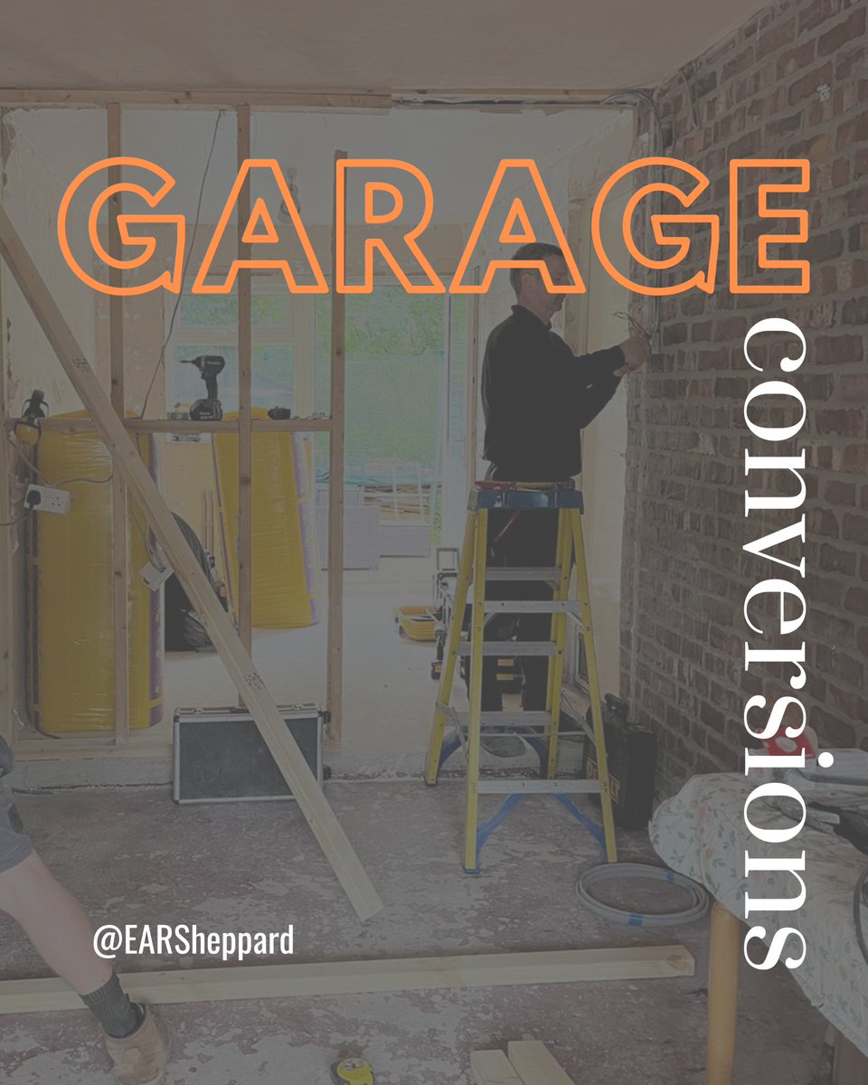 EAR_Sheppard's tweet photo. We understand the desire to maximise space in your home. If you're considering a garage conversion, there are important factors to consider such as structural stability, regulations, lighting, and more. Our team at EAR Sheppard can assist you every step of the way. https://t.co/WVLuumm3cP