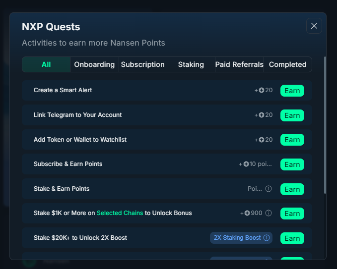 solotop999's tweet photo. Săn airdrop 1 trong các dự án OG đầu nghành crypto

✅ Gọi vốn lên đến: $88M
✅ Backer Tier 1: a16z, Coinbase..
✅ Dự án OG, quan hệ khá rộng trong ngành
✅ NansenAI vừa ra mắt hệ thống tính điểm Nansen Points (NXP), đang early nên ae tranh thủ nha

⭐️Hướng dẫn:
⇢ Truy cập: https://t.co/xQh41LefRB
⇢ Click Sign Up for Free để đăng kí tài khoản
⇢ Truy cập tag 'Points' > Active Points > Earn More
⇢ Rồi làm các nhiệm vụ như yêu cầu để kiếm NXP nha

Nhiều NXP Points = nhiều Airdrop 🫡