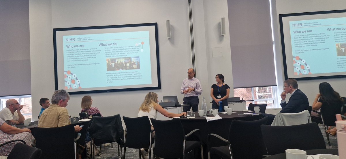 UnlockingBirth's tweet image. Hearing from our @arc_nwc director Mark Gabbay at the @LivUniPCMH staff away day about the @NIHRARCs principles of #coproduction and #ImplementEquity and our HIAT  forequity.uk and the world.of our public advisor research theme co leads