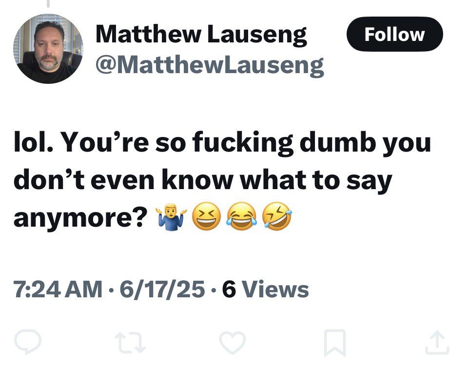 And right after this little piss baby posted this, he blocked me lmao 🤣
