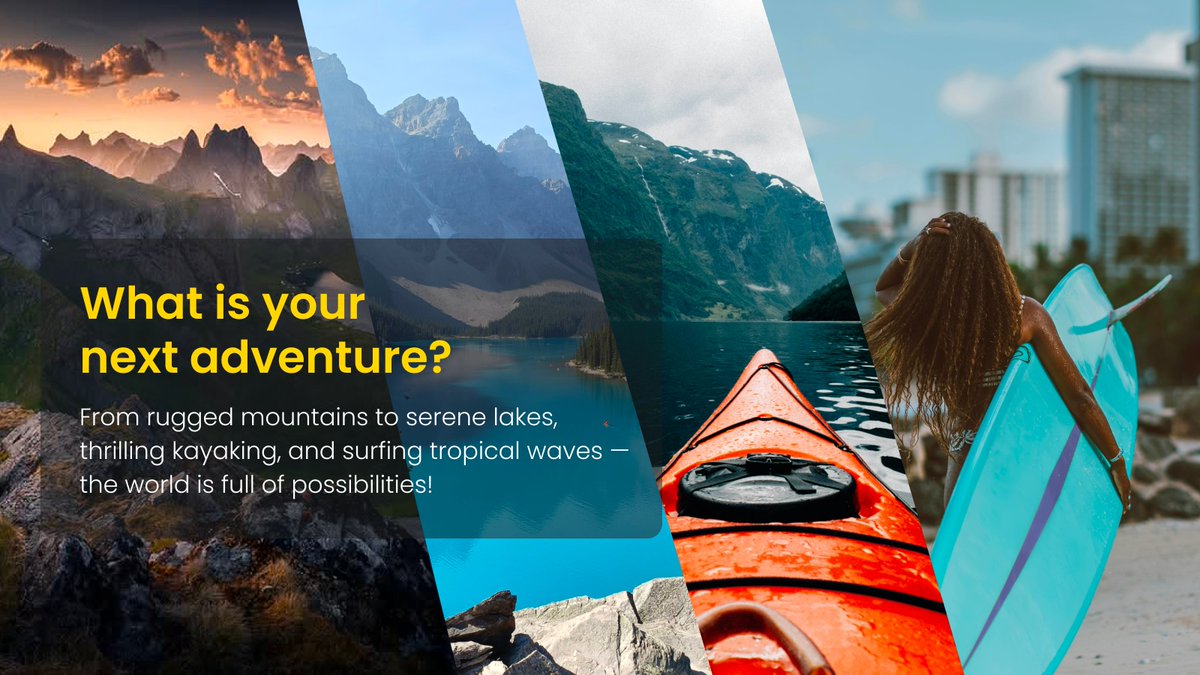 🌍 What’s your next adventure?

From rugged alpine trails to crystal-clear lakes, from the adrenaline of kayaking wild waters to chasing waves under a golden sunset — the world is calling. 🌄🏞️🚣🏾‍♀️🏄🏽‍♀️

But here’s the thing: adventure doesn’t have to come with heavy luggage. What if