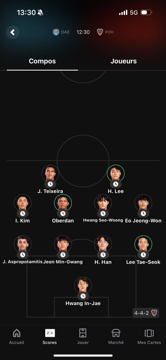 Hi <a href="/Sorare/">Sorare</a> <a href="/soraresupport/">Sorare Support</a> No scores for the match of Pohang ?