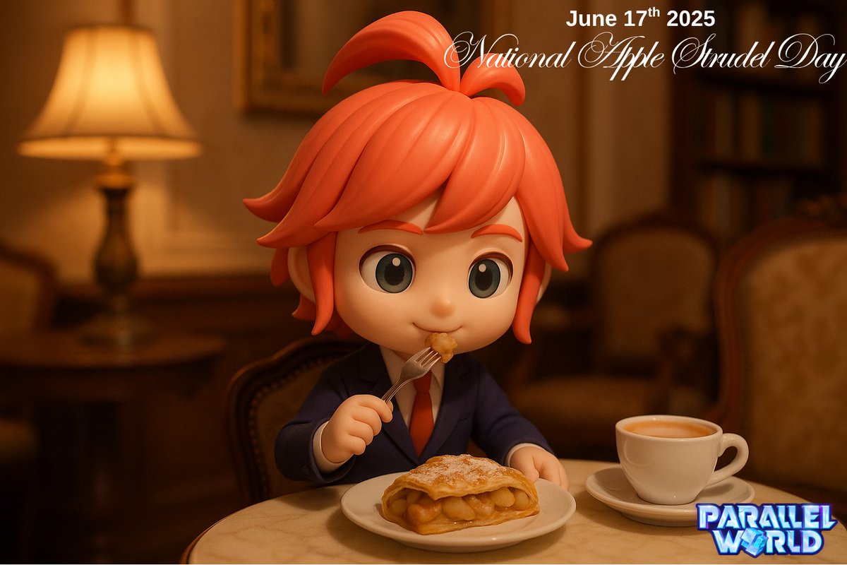 🥧 *June 17 – Apple Strudel Day*
*Eva bit into apple strudel and mumbled something about “flaky heaven.” 🥧🍏*
Tell us your favorite festive food in Discord’s Celebrations Sharing!
🎟 Sweet stories bring sweet tickets.
shorturl.at/iG5rH