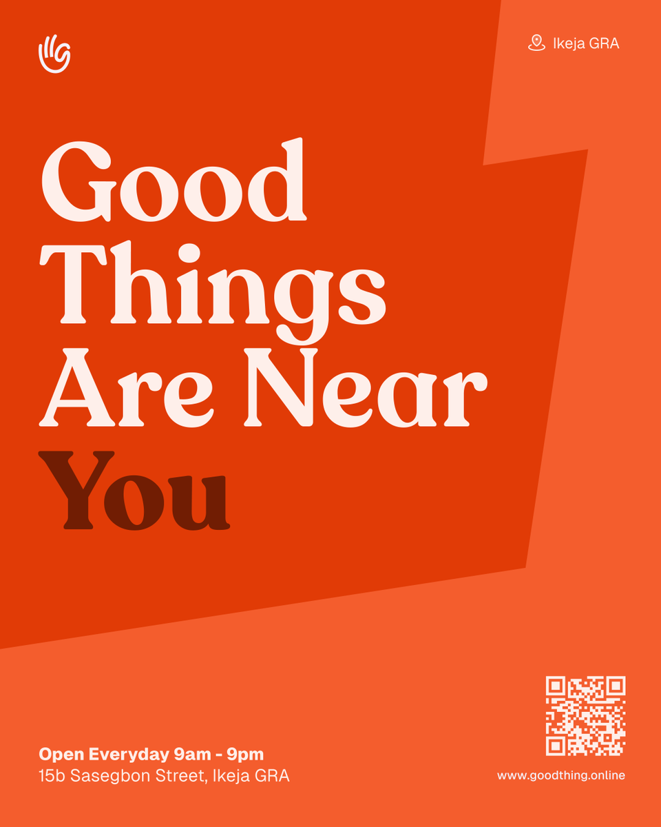 joingoodco's tweet photo. Good things are near you! ✨

A space that feels like home, made for community and filled with thoughtful pieces by creators we believe in.

#GoodHouse is here.

📍15B Sasegbon Street, Ikeja GRA https://t.co/3D2liDtKB3