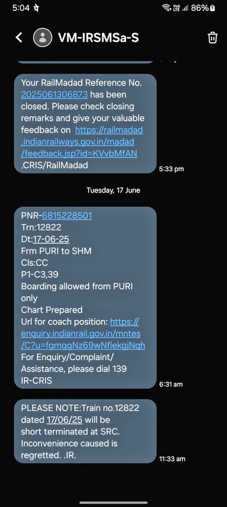 What am i suppose to do now the train is diverted??
I will get late for my upcoming journey from sealdah and more over the train is running 1hr late 
Who will compensate me??
<a href="/EasternRailway/">Eastern Railway</a> <a href="/IRCTCofficial/">IRCTC</a>