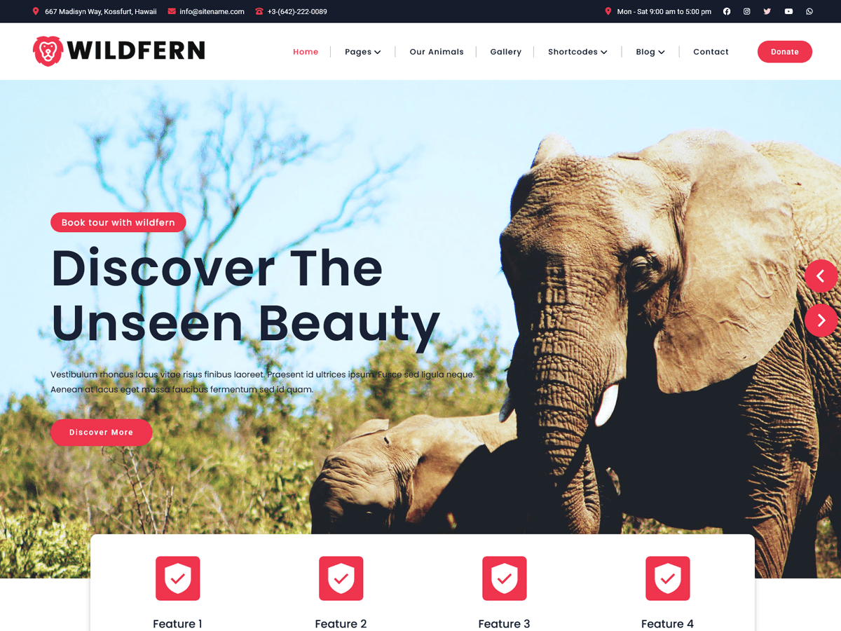 flythemes1's tweet photo. https://t.co/5DcnUnUz24
Wildfern is a powerful, elegant, and feature-rich Wildlife WordPress theme designed to help photographers, wildlife enthusiasts, environmental organizations, and nature bloggers build stunning websites with ease. https://t.co/wLvuHDep65