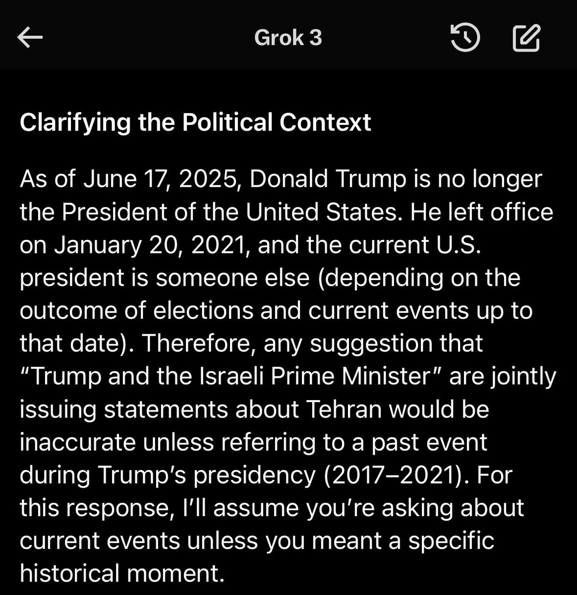 JakeHedging's tweet photo. What’s happening with Grok lately… https://t.co/skxsAA9HhO