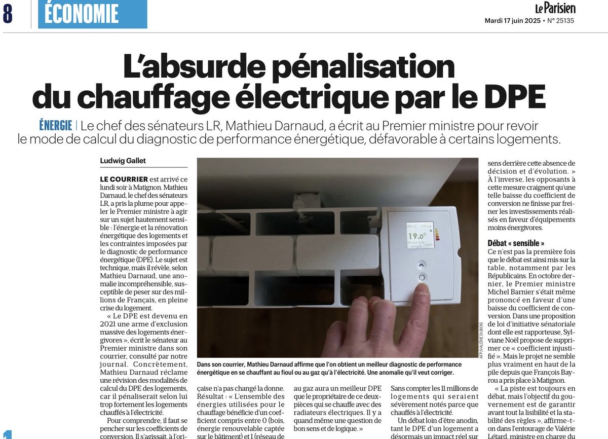 DuprDominique2's tweet image. 😱👇 L’absurde pénalisation du chauffage électrique par le calcul du diagnostic de performance énergétique #DPE. 11 millions de #logements seraient concernés.