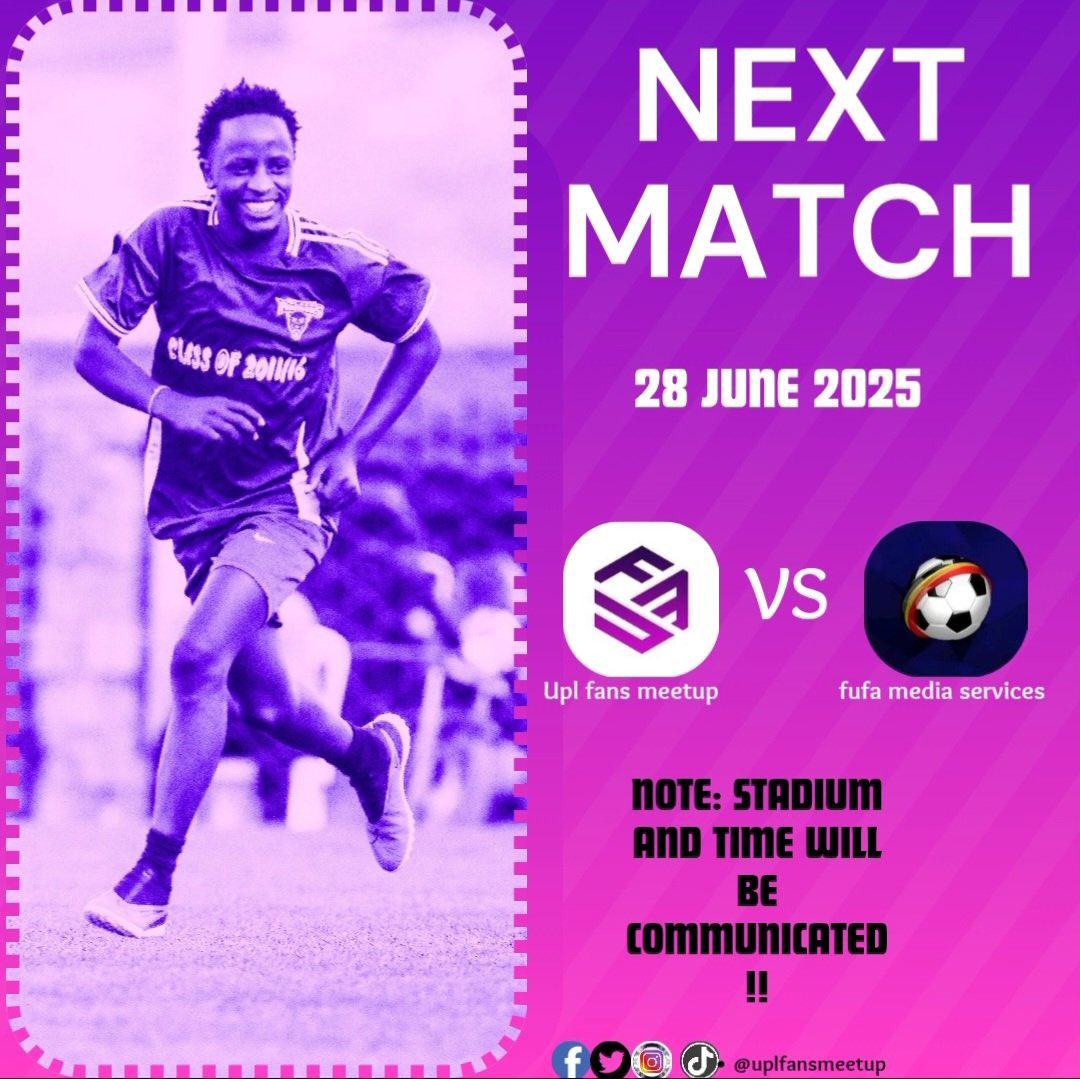 Godson Ocira (@godsonocira) on Twitter photo It’s time to put your money where your mouth is.!!!
Come find out whether we can really play the game we always analyze.
#FMSUFM
<a href="/fufatv1/">FUFA Tv</a> <a href="/FUFARadio/">102.1 FUFA fm</a> <a href="/uplfansmeetup/">Upl Fans Meetup</a> It’s time to put your money where your mouth is.!!!
Come find out whether we can really play the game we always analyze.
#FMSUFM
<a href="/fufatv1/">FUFA Tv</a> <a href="/FUFARadio/">102.1 FUFA fm</a> <a href="/uplfansmeetup/">Upl Fans Meetup</a>