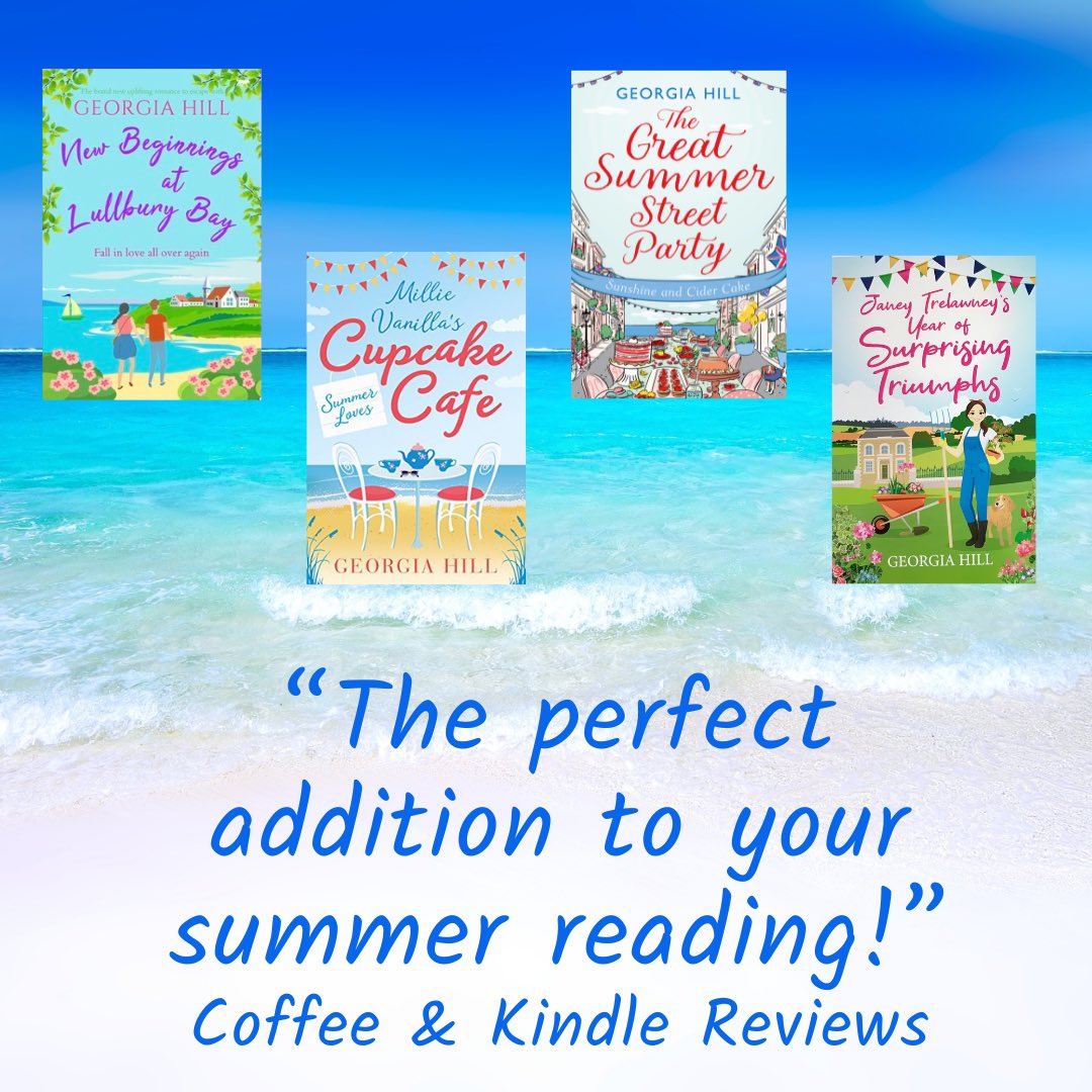 Perfect #holiday reading! #heatwave incoming so load up your #kindle! 😎⛱️🍹

geni.us/lullburybay
mybook.to/Cafe2
mybook.to/SummerStreet1
mybook.to/JaneyT

#romancebooks