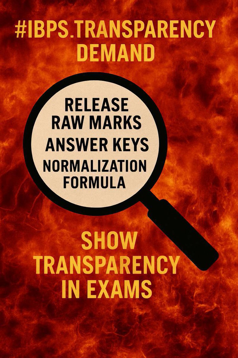 kdmulodi's tweet image. In India to get things right students have to protest for literally everything.
Transparency is must in every Govt. Exam and specially banking exams where no anskey, no raw marks,

Due to this Students don't know where r they lacking.

#IBPSNormalizationIssue
#unfairIBPS #IBPS