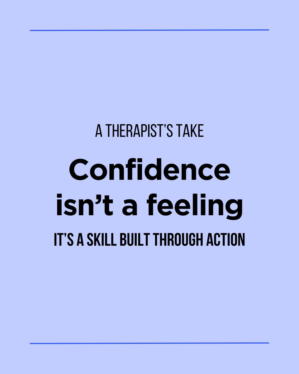 True confidence isn’t loud. It’s not about ego or never doubting yourself.
It’s quiet, earned, and built through action especially under pressure.

So if you don’t feel confident today, you can still show up, still perform, still grow it.

#PsychologyIn60Seconds #TherapistsTake
