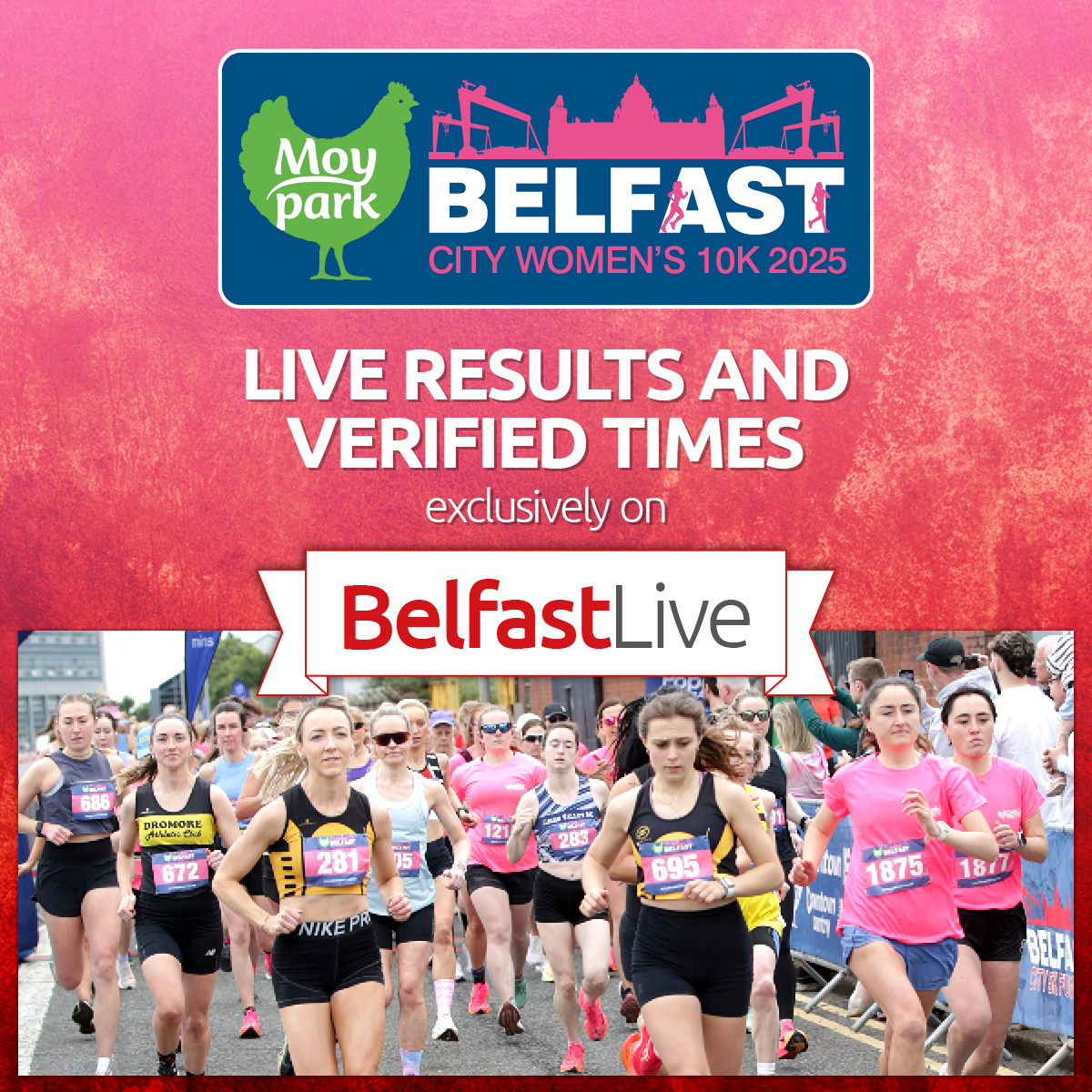 💗Belfast Live will be the first place for live results as you cross the finish line at the 2025 Moy Park Belfast City Women's 10k this Sunday 👟

Results will be available from the link below tomorrow morning ⬇️

belfastlive.co.uk/sport/other-sp…