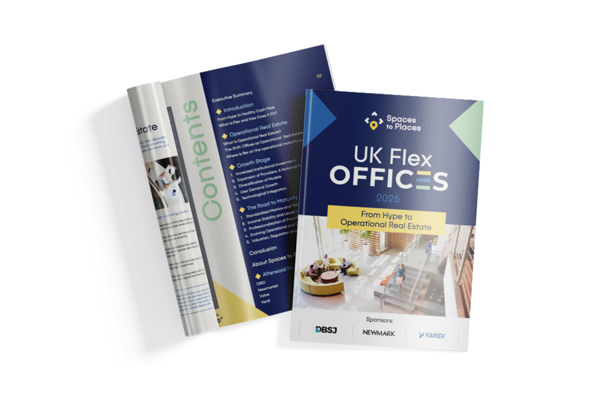 The UK flexible office market is shifting fast, and it’s no longer experimental.

A new report from <a href="/SpacestoPlaces/">Spaces to Places</a> &amp; <a href="/Yardi/">YARDI</a> explores what true maturity looks like in flex.

Read the full story 👉 bit.ly/4450tqE

#FlexOffice #CRE #PropTech #YardiUK