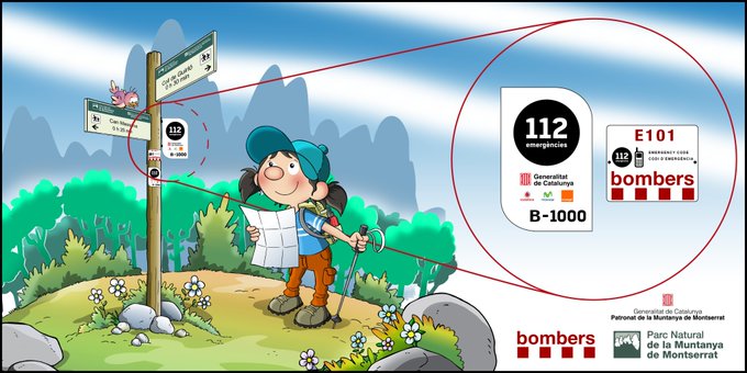 Si vas a #Montserrat, identifica els punts amb cobertura i els senyals d’emergència de <a href="/bomberscat/">Bombers</a> 

En cas d’accident, ajudarà a fer més ràpida la recerca i el rescat al <a href="/PNMontserrat/">PN Montserrat</a> 

Gaudeix la #muntanya amb #seguretat! 
<a href="/112/">112</a> #senderisme #emergències