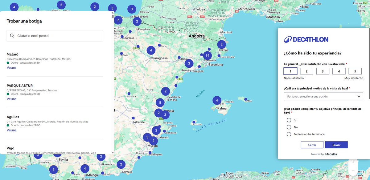 Aplaudim la creació del nou web de <a href="/Decathlon/">Decathlon</a>, que permet la navegació en català si tens el dispositiu configurat en català. 👏🏼

Dit això, seguim reivindicant el menú de llengües i acabar del tot la seva traducció (pel que fa a les mancances en l’etiquetatge, hi seguim