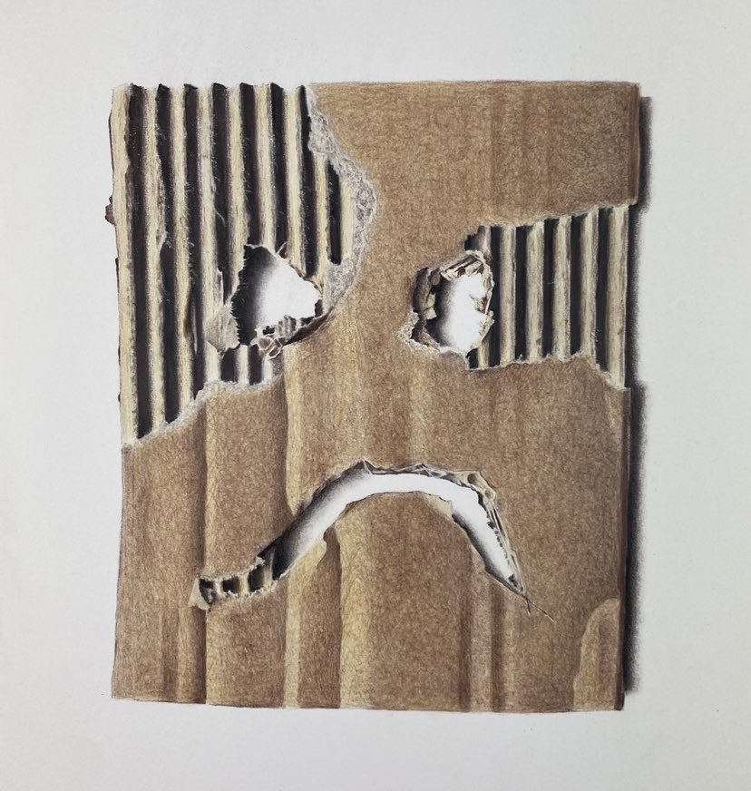 Colour pencil on paper