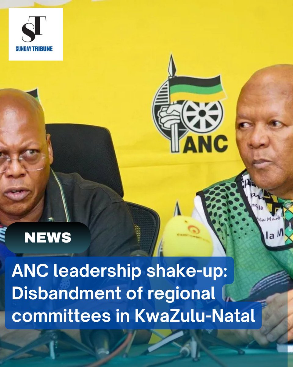 The ANC in KwaZulu-Natal disbands regional committees to regain control ahead of local elections. 

👉 Read more: iol.co.za/news/politics/…

#ANC #KZN #LeadershipShakeUp #SouthAfrica #Politics #Nandipha #Bester #JacobZuma #Ishangane