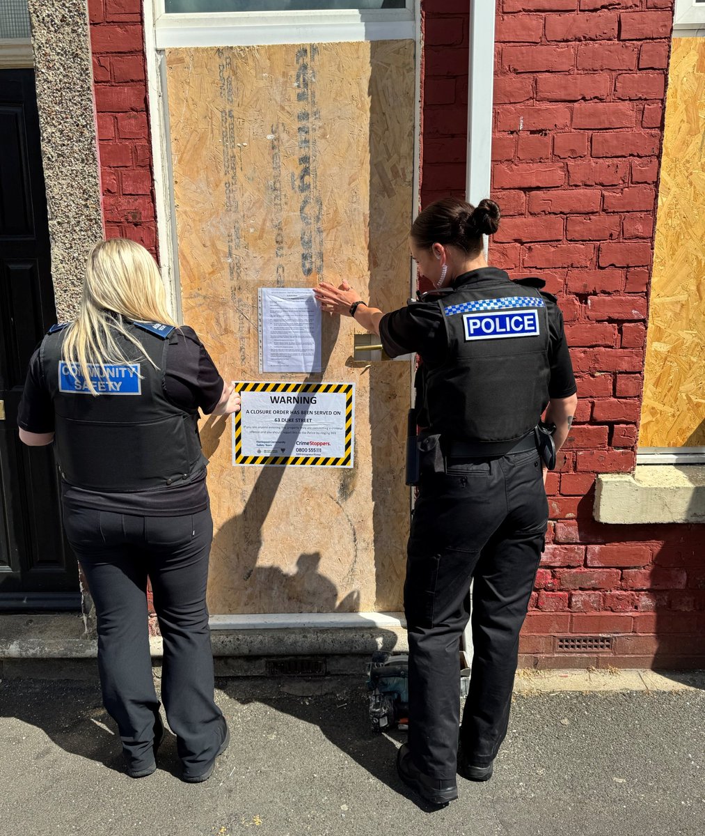 A court has ordered the closure of 63 Duke Street, Hartlepool, over criminal and anti-social behaviour, including drug dealing and threats of violence.
Teesside Magistrates granted an application by the Hartlepool Community Safety Team.
Full story ➡️hartlepool.gov.uk/duke-street-cl…