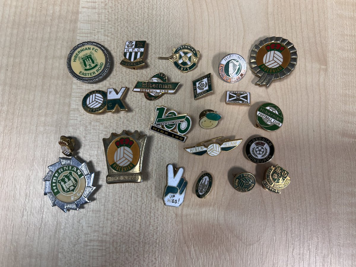Hibernian Historical Trust (@hibstrust) on Twitter photo π Thank you to the lovely Liz for her kind donation that she handed in today.
What is the most interesting <a href="/HibernianFC/">Hibernian Football Club</a> pin badge in your collection? π Thank you to the lovely Liz for her kind donation that she handed in today.
What is the most interesting <a href="/HibernianFC/">Hibernian Football Club</a> pin badge in your collection?