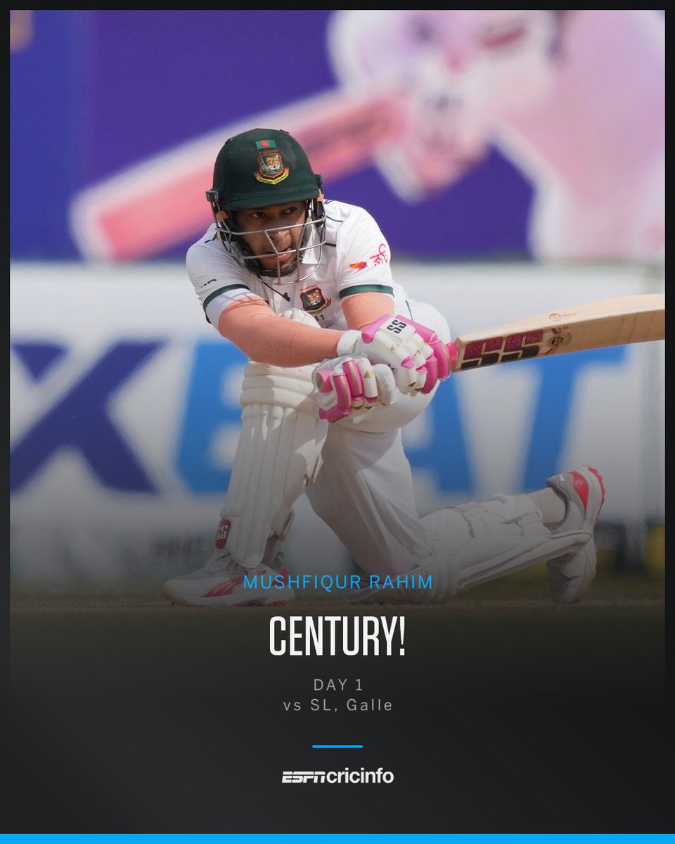 AKCricTalks's tweet photo. #BANGvSL
After losing 3 early wicket, CAPTAIN SHANTO and the most experienced MUSHFIQUR RAHIM, smashed MAGNIFICENT CENTURIES 💯
From 45-3 to 288-3 🔥🔥🔥