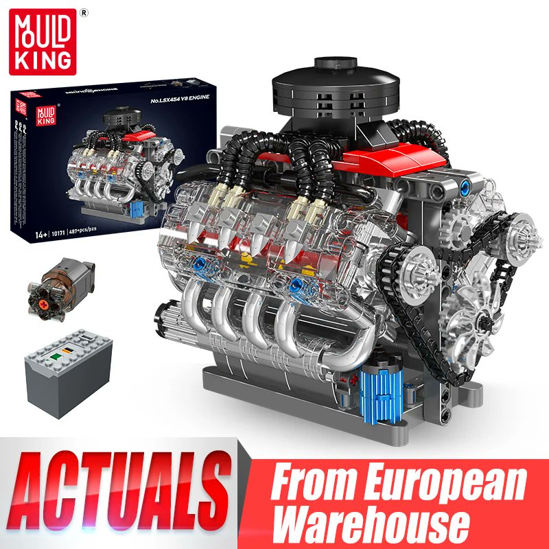 lowcychin's tweet photo. 🧱 Zdalnie sterowany silnik V8 – Mould King 10171
Do zestawów konstrukcyjnych – działa, kręci się, robi robotę!
Za tylko $33.89 / ~128 zł z EU
https://t.co/dzr1ssyEXT
✅ Ruchome tłoki i przekładnie
✅ Sterowanie z pilota
✅ Wysyłka z EU
#reklama #autoreklama #mouldking #lego #v8 #klocki #lowcychin