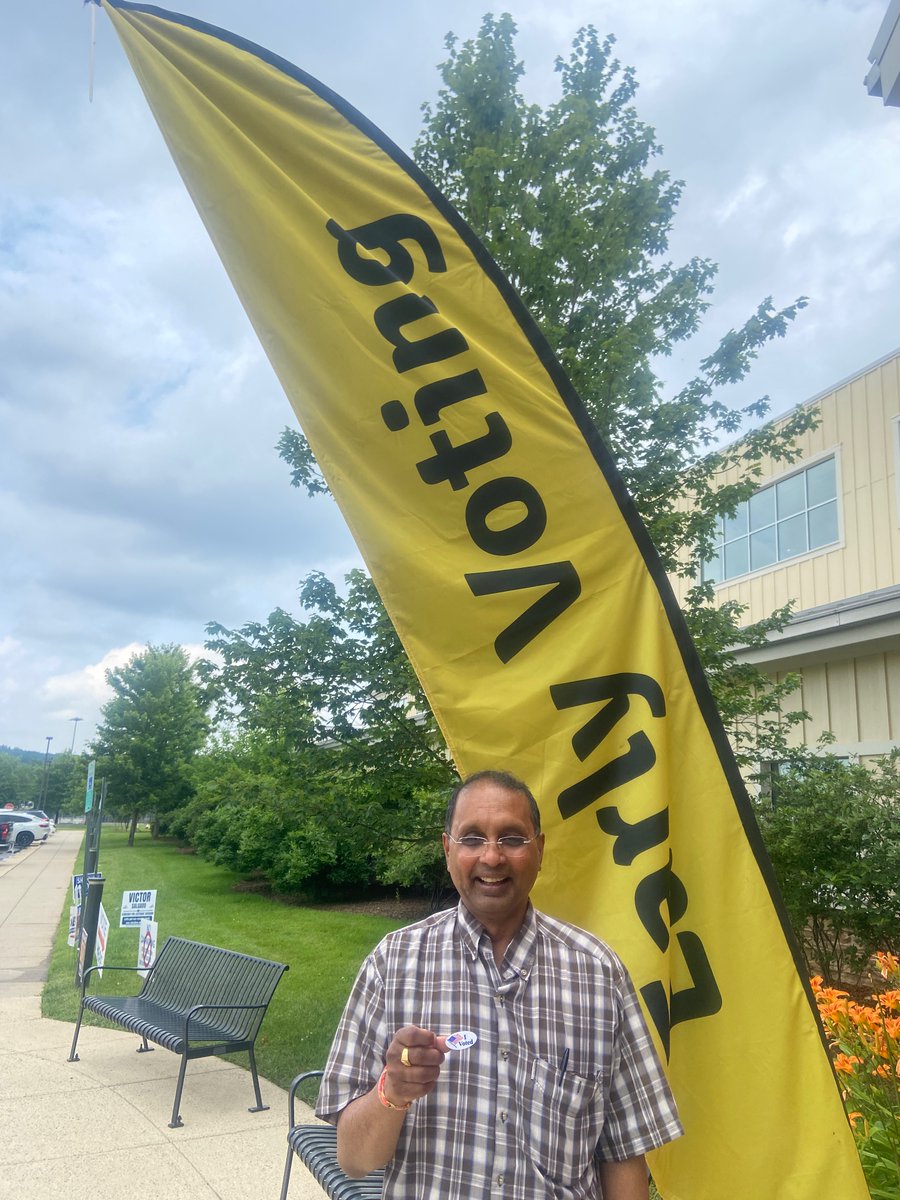 Happy Primary Day Virginia!

I've already cast my vote and made my voice heard. Join me in supporting <a href="/SenatorHashmi/">Senator Hashmi</a> and <a href="/jonesjay/">Jay Jones</a> by heading to your regular polling place before 7 PM today.

 Let's keep Virginia moving forward!