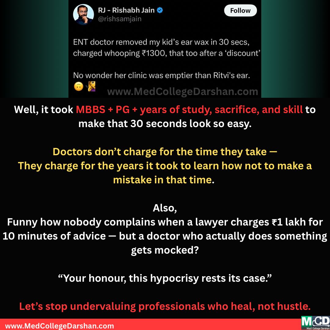 docman_nhk's tweet photo. Empty clinic? Maybe because she’s not selling drama. Just doing honest work.

#RespectDoctors #NotJust30Seconds #MBBSReality #DoctorsDeserveBetter #LLAFamily #HealthcareMatters #ValueProfessionals #ENTDoctor #MedicalRespect https://t.co/LA8OzYsp7q