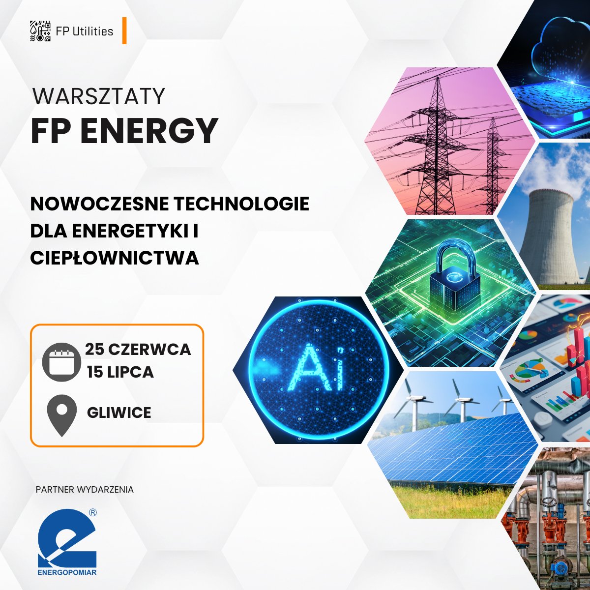 📣 W imieniu Future Processing serdecznie zapraszamy naszych Klientów do udziału w bezpłatnych warsztatach „FP Energy”. Niezmiernie cieszymy się, że jesteśmy partnerem tego wydarzenia 💡 FP Energy to spotkanie poświęcone wykorzystaniu AI w energetyce i przemyśle #AI #energetyka