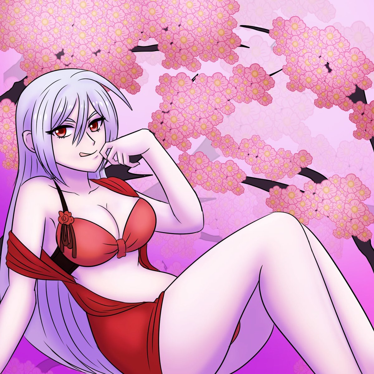 A cute commission for a friend who wants to remain anony. 

It was fun drawing for you. <3