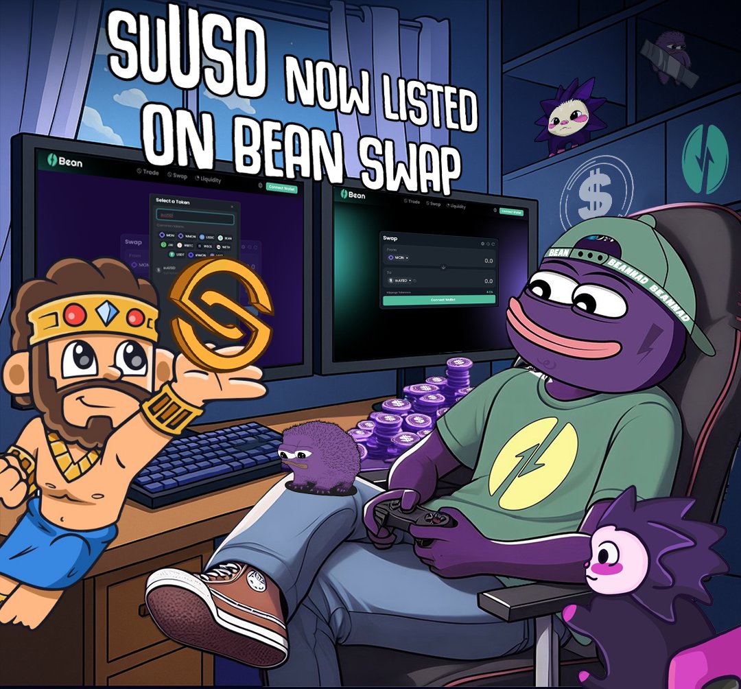 Play with testnet MON/suUSD &amp; suUSD/WBTC → bean.exchange