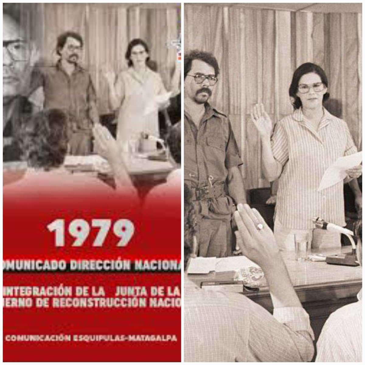 💥17 Junio 1979

En un comunicado de la Dirección Nacional leído por el Comandante Tomás Borge, miembro de la Dirección Nacional del FSLN, se dio a conocer la integración de la Junta de Gobierno de Reconstrucción Nacional

<a href="/RDRFSLN_/">RDRFSLN_🇳🇮❤🖤</a>
<a href="/Uva22/">𝑼𝒗𝒊𝒕𝒂</a>

#UnidosEnVictorias #4619SiempreMásAllá