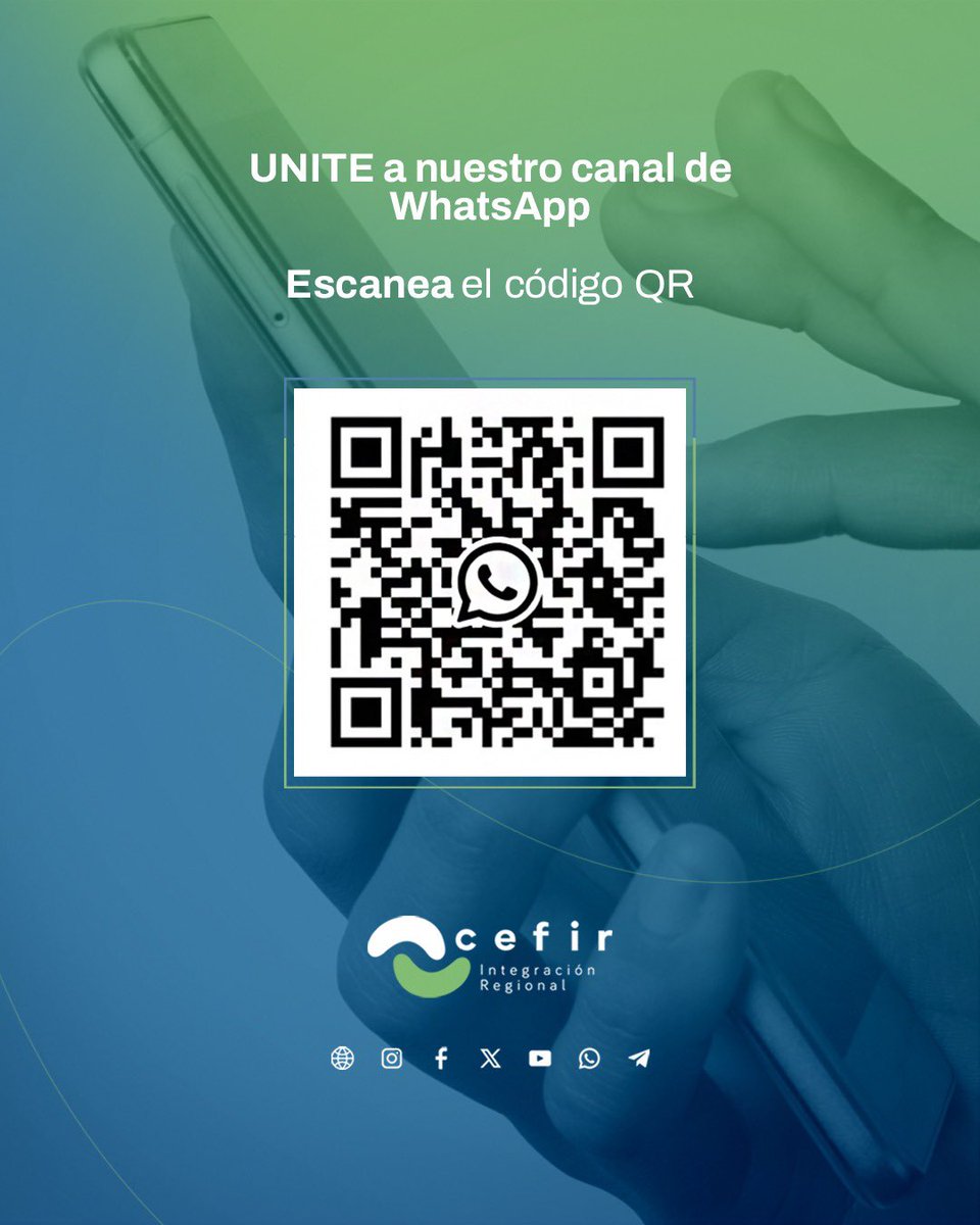 UNITE A NUESTRO CANAL👇

whatsapp.com/channel/0029Vb…

Enterate de todas las noticias y actividades, y acompañanos en el camino de la cooperación y la integración regional.
